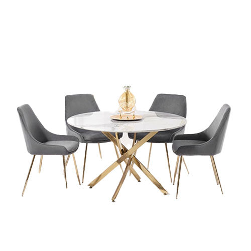 Celeste Marble Dining Set