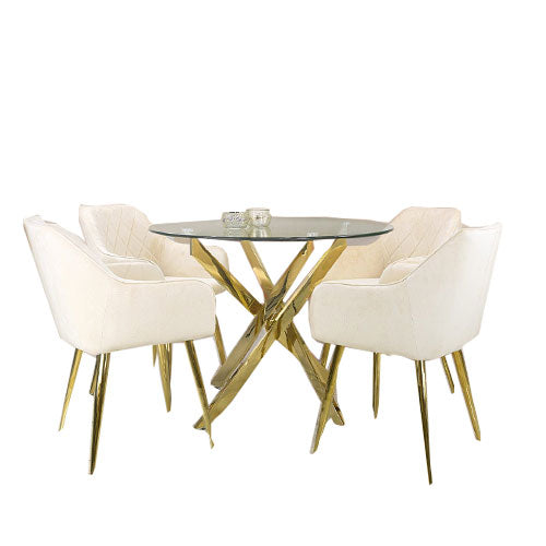 Aura Curve Dining Set